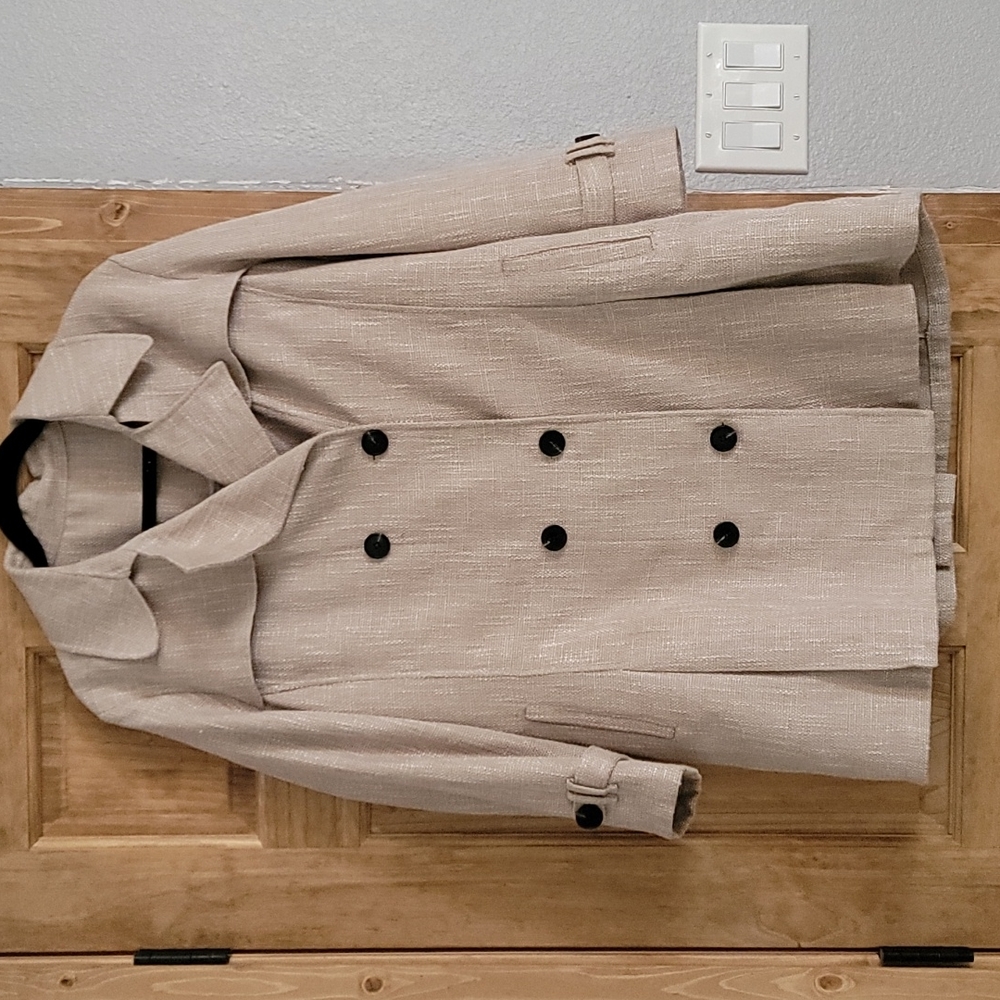 Linen mix coat